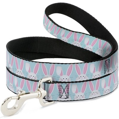 Dog Leash Easter Bunnies Smiling Sky Blue WIDE 1.5'' (US IMPORT)