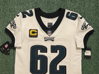RARE Jason Kelce Philadelphia Eagles White Nike Vapor Elite Jersey