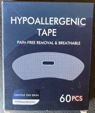 Hypoallergenic Tape Breathable Gentle Transparent  60 PCS FREESHIP