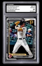 2024 Konnor Griffin 1st Bowman Draft Rookie Card #BD-22 Pirates Graded 10