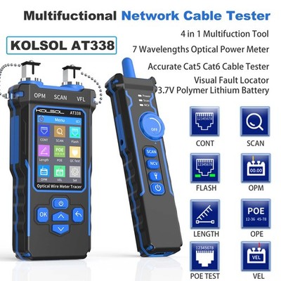 NF-8508 Network Cable Tester CAT5 CAT6 Toner Ethernet RJ45 Visual Fault Locator