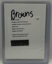 2025 Absolute Harold Fannin Jr Signature Rookies Spectrum Redemption
