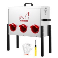 Uimoso Automatic Poultry Feeder 30 lbs with 6 Gravity Feeding Ports