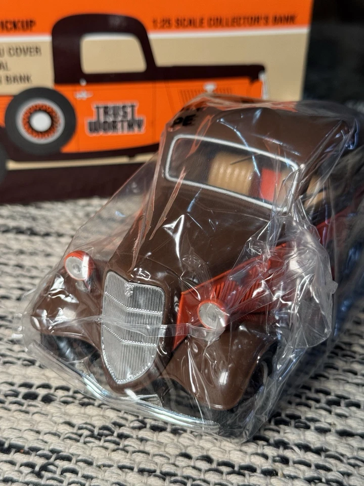 Trust Worthy 1935 Ford Pickup with Tonneau Cover Bank 1/25 Scale Diecast W-Key - Image 3 of 4