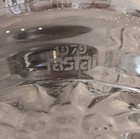 Rastal 1979 Crystal Glass Vintage Beer Stein 5" w/ Ornate Pewter Lid Collectible — photo 2