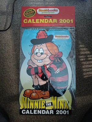 Minnie The Minx Kalender 2001 - VERSIEGELT Original Beano Produkt - Beano Bücher