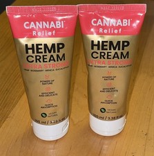 Hemp Cream EXTRA STRONG for Knees, Back, Elbow, Full Body Relief LOT OF 2 New
