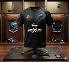Marval TMFC Soccer Jersey Men’s XXL Black Tam Nexum Soriana Mexico Football Kit