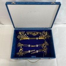 Kanzashi 6-Piece Set Gold Hair Accessories Traditional Japanese Style Used