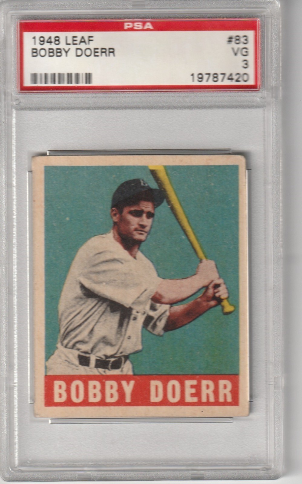 1948 Leaf Bobby Doerr #83, PSA VG 3
