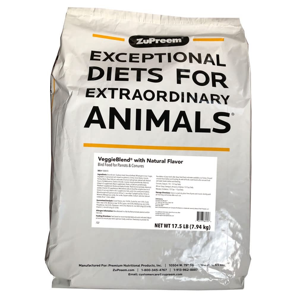 Zupreem Veggie Blend, Medium, 7.94Kg, For Medium And Large P