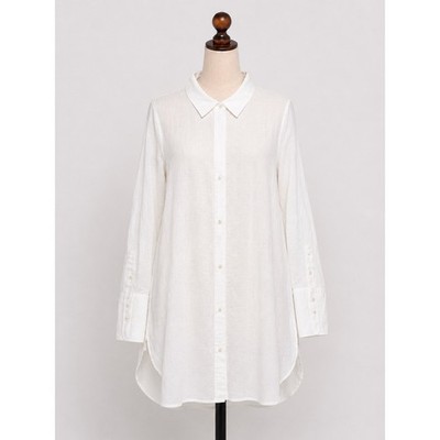 NEW J.Crew Womens M White Linen Cotton Beach Cover Up Button Down Shirt Dress