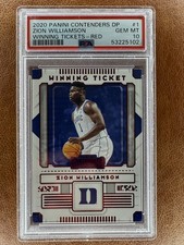 Zion Williamson 2020-21 Panini Contenders DP Winning Tickets RED #1 PSA 10 RC