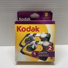 Kodak Power Flash Single Use 35mm Film Cameras 2 Pack 27 Exposures - Expired