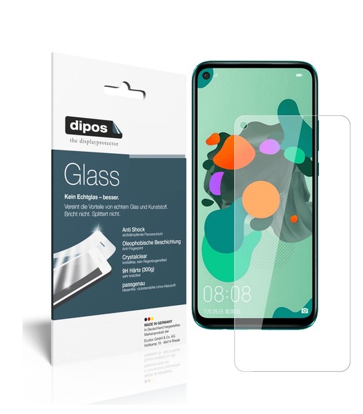 1+1X Schutzfolie FüR Huawei Nova 5I Pro - Anti-Shock 9H Folie Dipos Glass-image