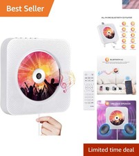 Multifunctional Portable CD Player with Bluetooth - Music Player  FM Radio