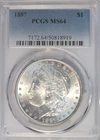 1887 morgan dollar PCGS MS64 ~
