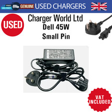 GENUINE DELL SMALL PIN CHARGER 19.5V - 2.31A 45W  4.5mm *3.0mm POWER LEAD   2013