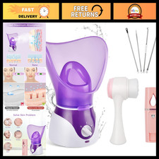 Nano Ionic Facial Steamer - Deep Cleaning Hot Mist Humidifier  Blackhead Remove