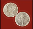 1924 - 10c Mercury Dime - Silver - KM# 140 - Fine - Low Mintage