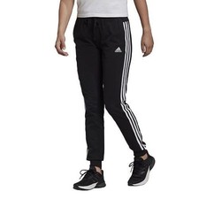 Adidas Womens Black Slim Fit Tapered 3 Stripe Jogger Track Pants Size S NWT