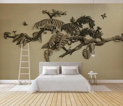 3D Brown Branches G16799 Wallpaper Wall Murals Removable Self-adhesive Honey