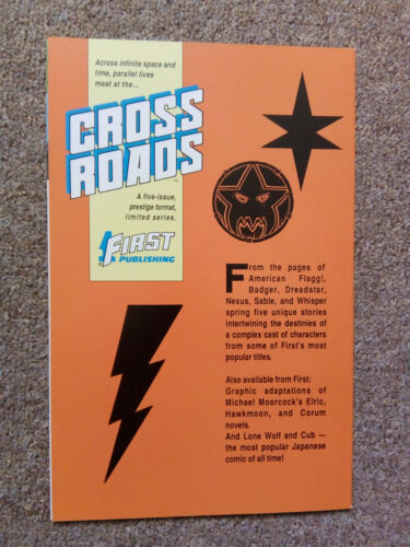 CROSSROADS - Complete set 1 to 5 - First Publishing 1988 Nexus Dreadstar Badger - Picture 11 of 11