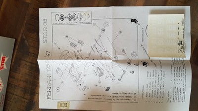Miniature Ferrari 125 S 1947 – 1/43 – Tron Star ST05 – Métal Blanc – NEUVE