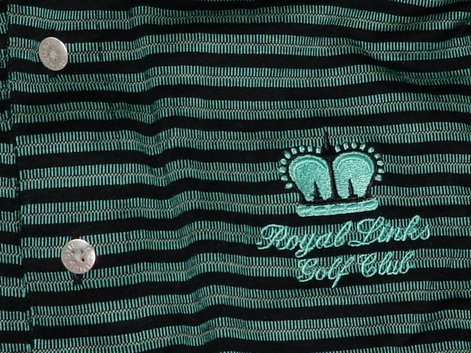 Винтажная рубашка для гольф-клуба ROYAL LINKS от CARNOUSTIE MERCERIZED-COTTON L Sharp! - Изображение 2 из 3