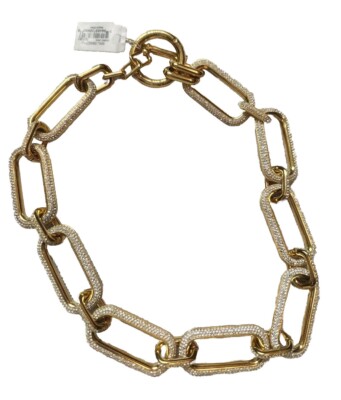 Michael Kors jewelry Iconic Link Cristal Chocker Gold Tone 