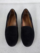Vionic Women's Willa Ii Slip-ons Loafer Size 6 3/4 Black Suede Block Heel Round