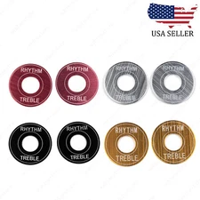 2x Metal Switch Plate Ring Rhythm Treble Pickup Selector Toggle For Les paul SG