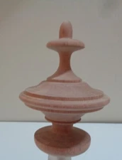 WOOD FINIAL UNFINISHED FOR NEWEL POST FINIAL, FURNITURE OR CAP  Finial #13