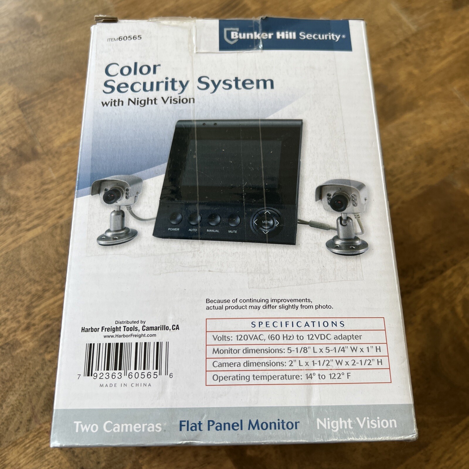 Bunker Hill Color Security System With Night Vision W Flat Monitoritem  60565 for sale online | eBay