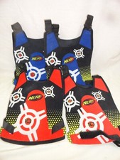 Nerf, Dart Tag Target Vest Lot Blue  Red - 2 Different styles
