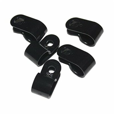 100x P-Clip per cavi 19 Nylon feracavo fissaggio del cavo terinali telaio