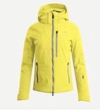 Kjus Women’s Evolve Ski Jacket Yellow Shade Size S Eu36 Us6 New