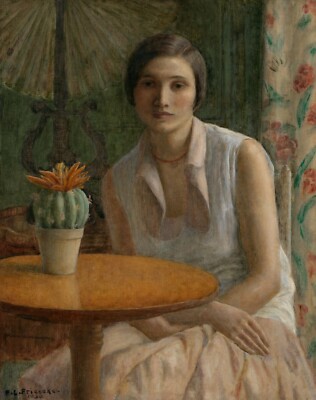 Frederick Carl Frieseke : ''Portrait of a Woman'' (1930) - Giclee Fine Art Print