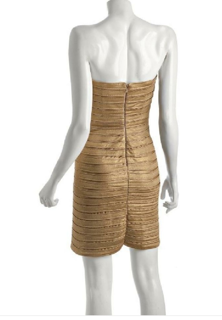 slim fit dress slacks Gold Liquid Long Slit Dress By Bcbg – GIRLe Boutique - Venue main image 0