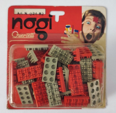 NOGI 024-82 CONSTRUCTION QUERCETTI BLISTER NEW VINTAGE BRICKS PLASTIC KIT