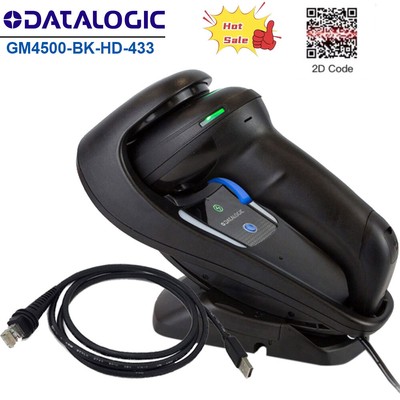 Datalogic 2D Wireless Gryphon GM4500-BK-HD-433 High Density Barcode Scanner USB