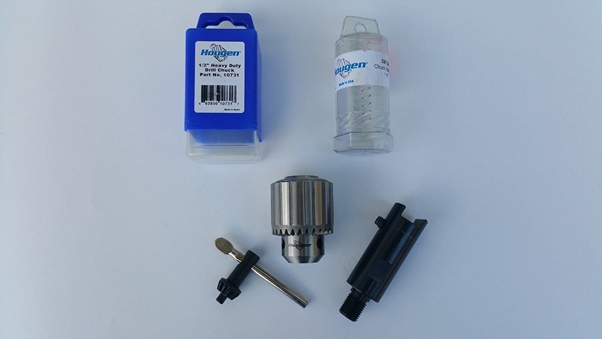 HOUGEN DRILL CHUCK&ADAPTER FOR MODELS,HMD904, 905 & 927 (SLOTDRIVE