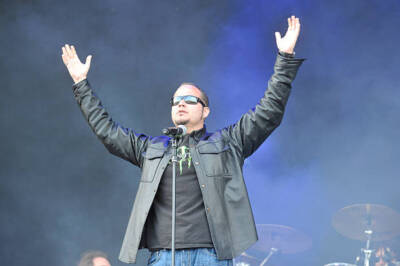 Tim Ripper Owens performing live on stage at Download Festival on  - Old Photo 3