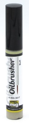AMMO AMIG-3517 Buff (Oilbrusher) Oil Paint for Models by Mig Jimenez Sand Tan