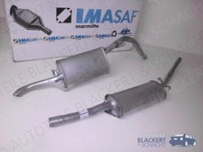 Imasaf Auspuff Set Mitteltopf + Endtopf für Alfa Romeo 75 1.8 (162B) 1985-1999
