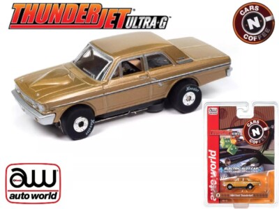 Auto World T-jet 1964 Ford Thunderbolt Bronze 1/64 HO Slot Car - SC408