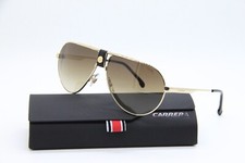 NEW CARRERA 1033/S J5GHA GOLD BLACK AUTHENTIC SUNGLASSES W/CASE 63-11
