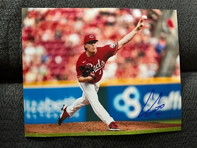 Andrew Abbott Cincinnati Reds Signed 8 X 10 Photo Autographed
