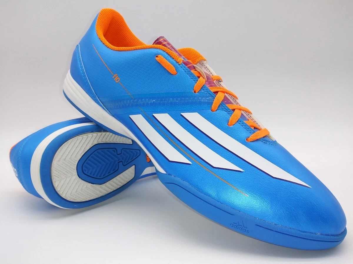 Adidas Mens Rare F10 IN Indoor Soccer Shoes Sala D67144 Blue