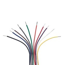 Jumper Wire, 22 AWG, 600V-PVC, Stranded 6" Leads, 10 Colors, 200pcs Total